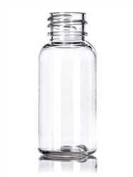 Bottle - Plastic - Boston Round - Clear - 20/410 - 1 oz (Set of 250)