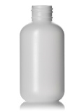 Bottle - Plastic - Boston Round - Natural - 24/410 - 4 oz (Set of 350)