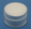 Cap - Plastic - Ribbed - Natural - PS Liner - 20/410 (Set of 250)